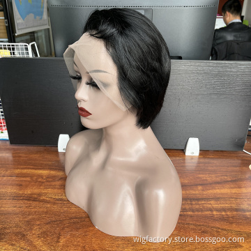 short lace frontal pixie cut wig human hair,wigs 100 human hair lace front wig for black women